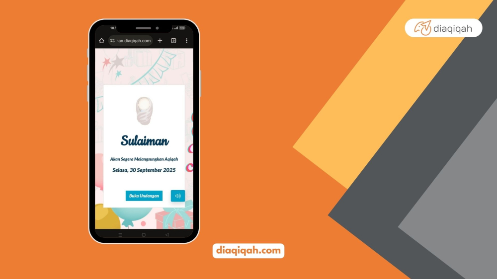 Bingung Cari Undangan Digital yang Mudah dan Murah? Ayo Gunakan DiAqiqah.Com untuk Buat Undangan Aqiqah Online!