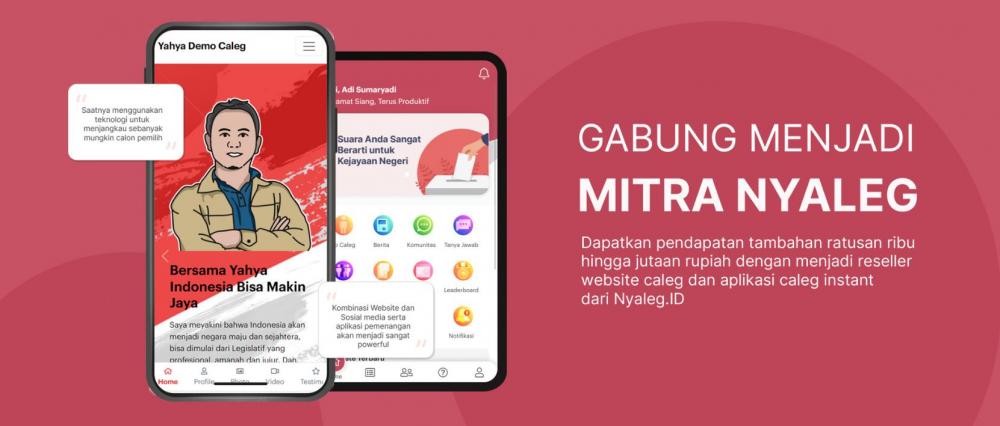 Gak Perlu Modal! Jadi Reseller Nyaleg dan Bantu Caleg Ini  Mampu  Bisa  Pendapatan Tambahan 