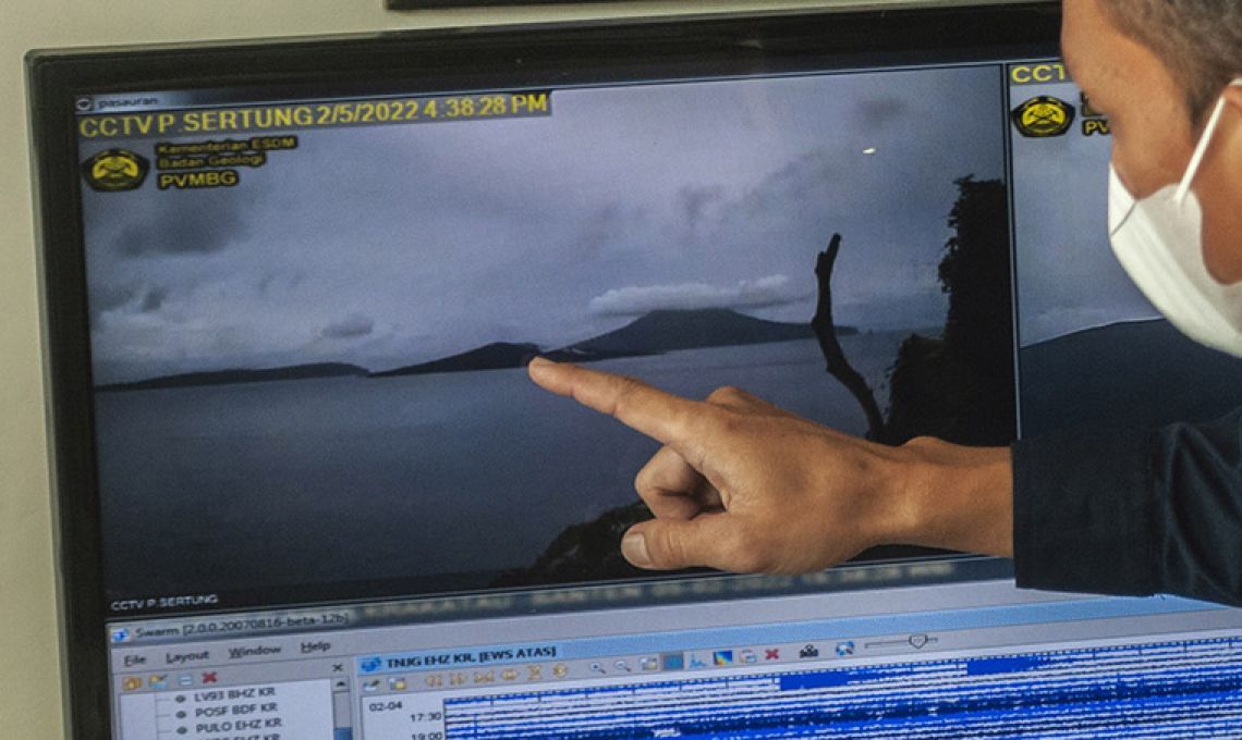 Kemarin, Gunung Anak Krakatau Berada Di Level 3 Hingga Terjadinya Gempa Sukabumi.